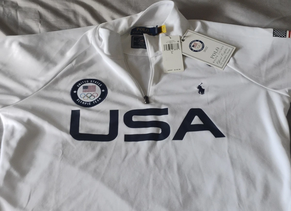 Polo Ralph Lauren 2020 USAオリンピックポロシャツセット POLO RALPH LAUREN Men's Navy Team USA Tokyo Olympics Quarter-Zip