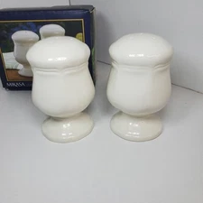 New Mikasa "French Countryside" Salt and Pepper Set Cream *Missing Plug