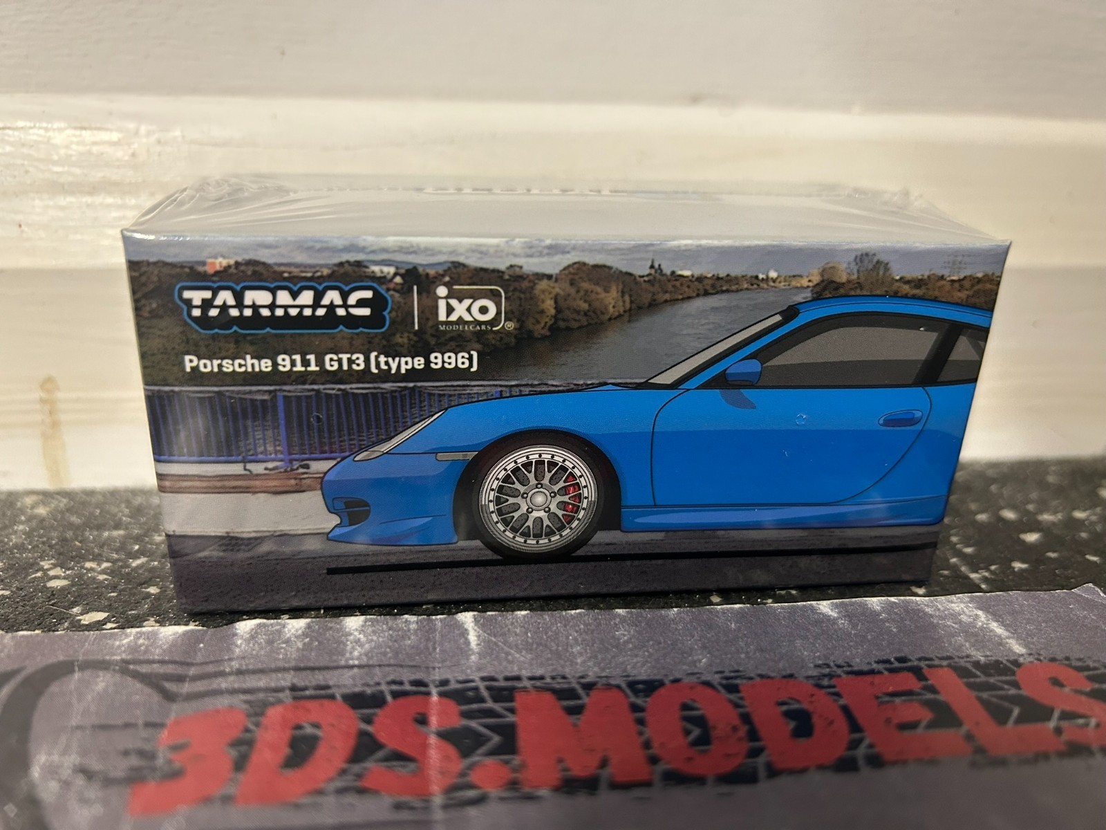 TARMAC WORKS PORSCHE 911 GT3 IXO BLUE 1/64 *COMBINE POSTAGE*