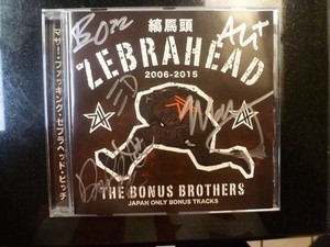 ZEBRAHEAD SIGNED CD THE BONUS BROTHERS AUTOGRAPHED FULL BAND JAPAN ONLY BONUS!!!