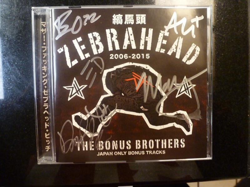 ZEBRAHEAD SIGNED CD THE BONUS BROTHERS AUTOGRAPHED FULL BAND JAPAN ONLY BONUS!!!