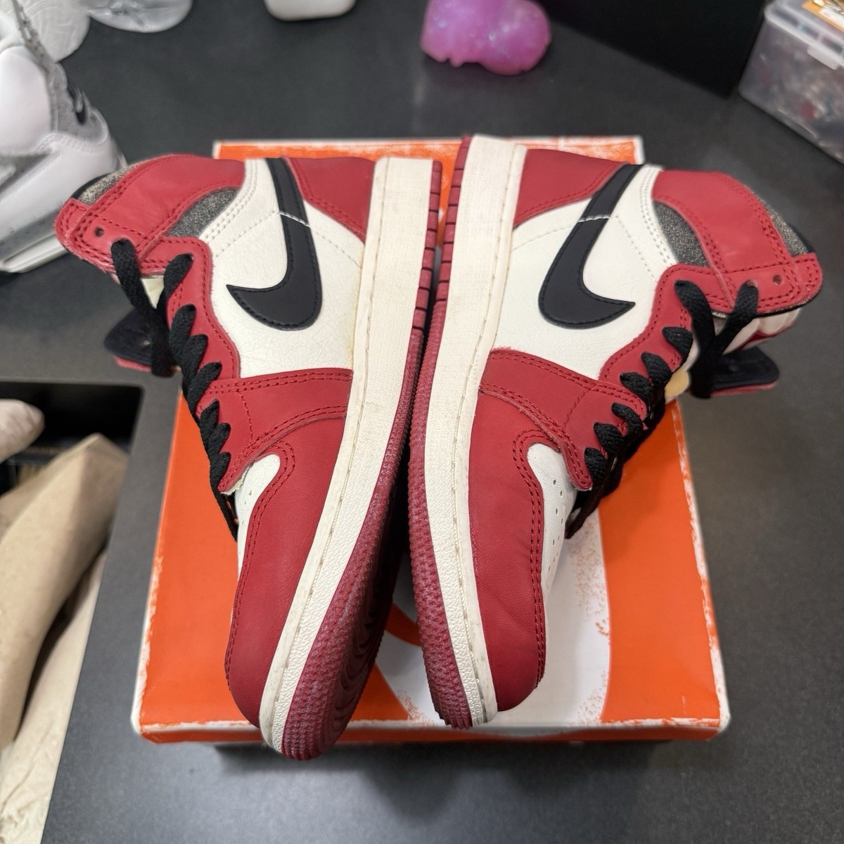 Jordan 1 High Lost and Found GS Size 4 Youth USED View 4