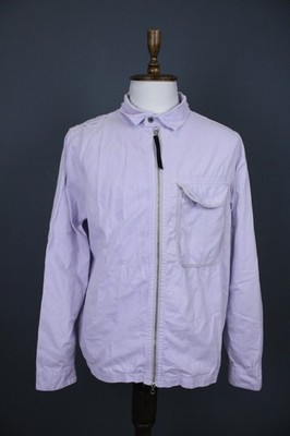 MA.STRUM Purple 100% Cotton Chest Pockets Collared Full Zip Basic Jacket Size XL