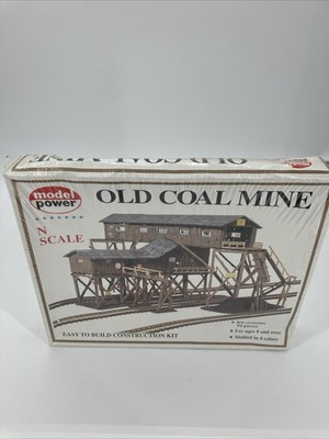 ''N'' Scale 1/160 Model Power Kit #1552 Old Coal Mine With X-tras - Factory Sealed