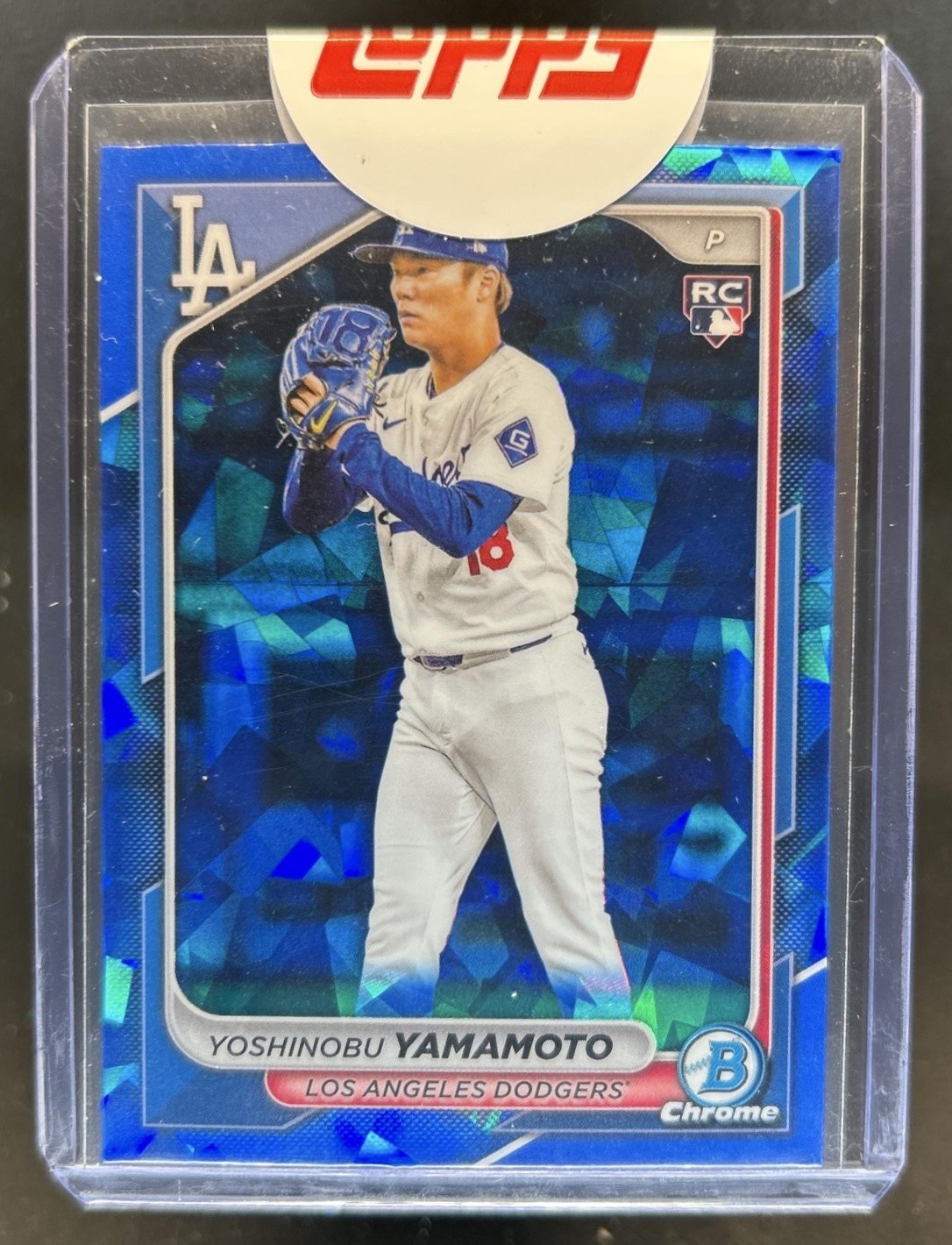 2024 Bowman Chrome Sapphire Yoshinobu Yamamoto RC Rookie #73 Dodgers