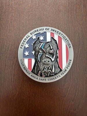 #ad #ad 🔥Sought After🔥 Milwaukee FBI Gang Task Force Challenge Coin Aka MASSTF $125.00
