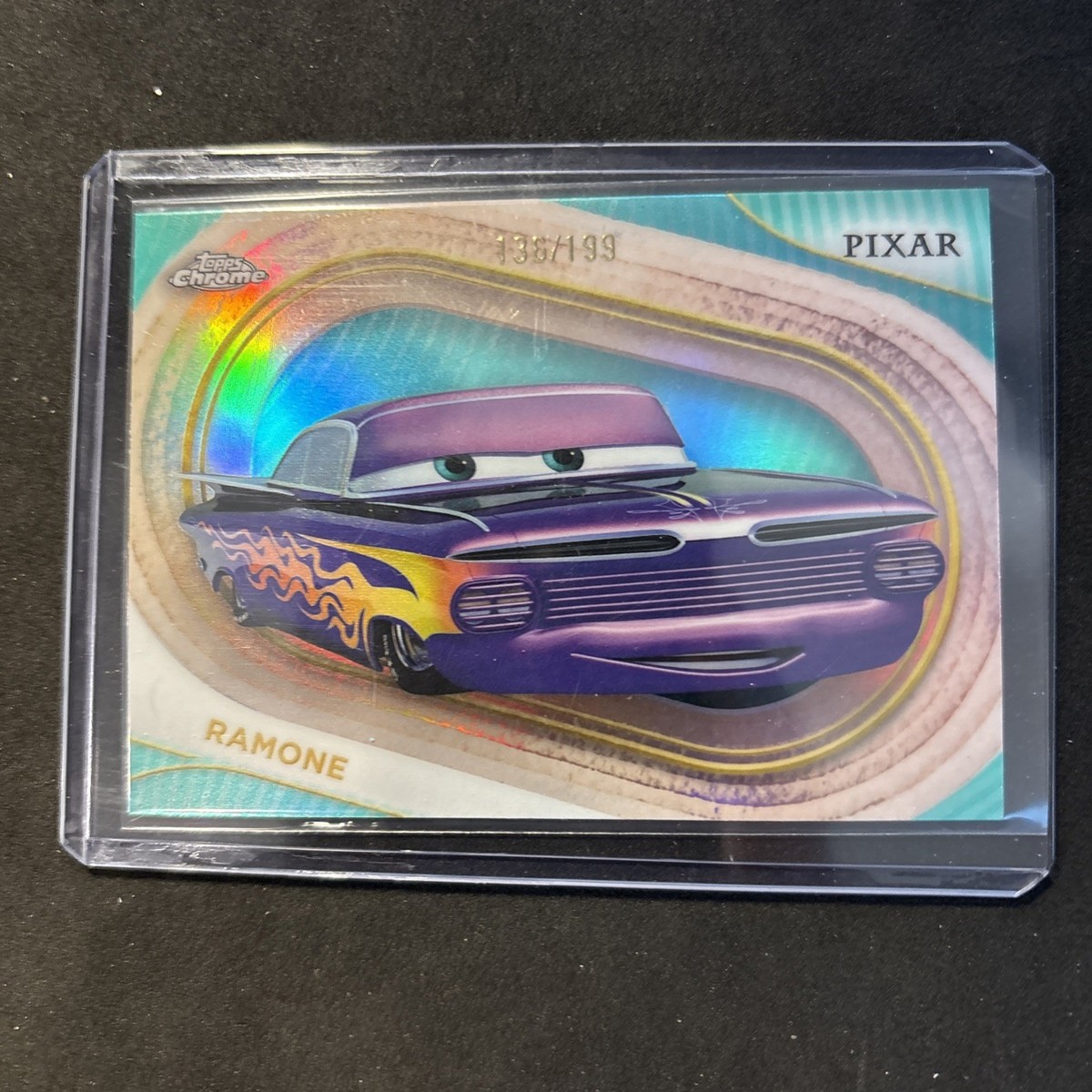 ミニカー Ramuna 2025 Topps Chrome Disney Aqua Mini Diamond /199 #52 Ramone Cars