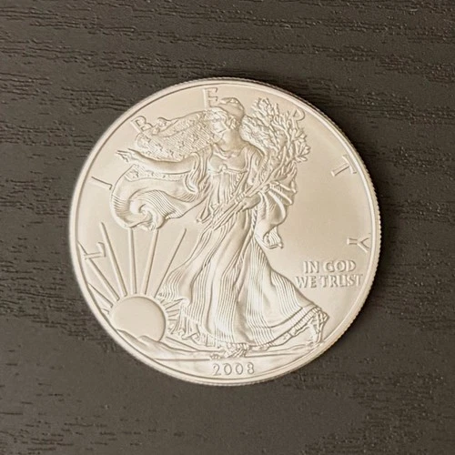 2008 "American Silver Eagle" Uncirculated 1 Oz .999 Fine Silver Bullion BU! 🔰