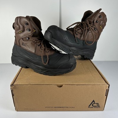 ACE Men's Mammoth IV Composite Toe Work Boots Brown Wide Size 13 NIB #04S