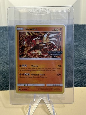 Groudon 81/168 Legendary Pokemon Stamped Gamestop Promo Cosmos Holo Sealed