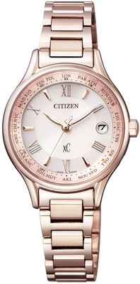 Unbenutzte CITIZEN x C Eco-Drive EC1164-53W Pink Titanium Damenuhr in Box