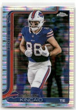 Dalton Kincaid 2025 Topps Chrome #37 Pulsar Refractor Buffalo Bills