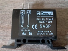 Crouzet SASP-10S-110A Timer Relay | 110VAC DIN Mount Delay-On-Make Solid - NEW