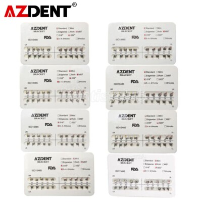 Dental Orthodontic Metal Bracket Braces Mini Standard Roth/MBT 018 022 Hooks 345