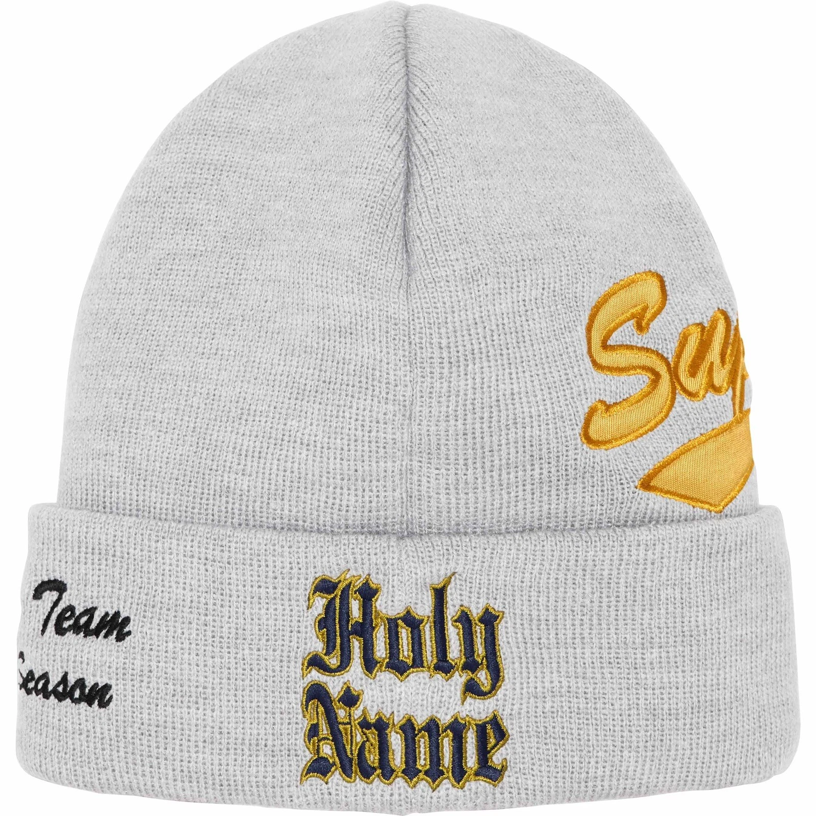 Supreme New Era Salvation Beanie, gris, DSWT en main, livraison gratuite !