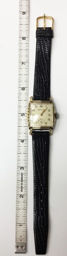 Reloj de cuerda mecánico analógico vintage original con bisel Benrus 10K R.G.P - Imagen 9 de 9