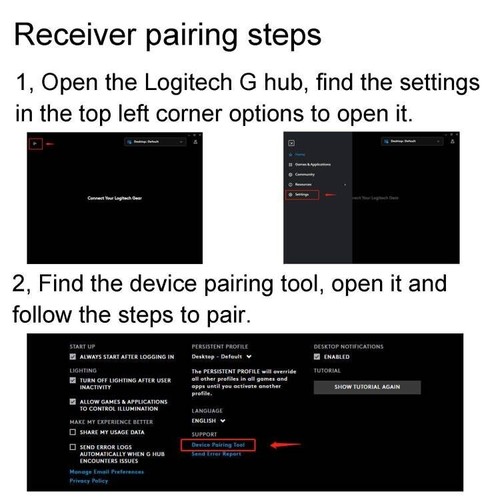 USB Dongle Maus Empfänger Adapter für Logitech G Pro X Superlight Kabellose Maus - Bild 3 von 5