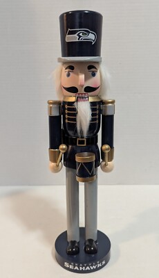 Seattle Seahawks FOCO NFL 14'' Nutcracker Team Holiday Christmas Home Decor New