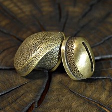 Set  DIRK 2 unique solid bronze finger guard bolster & pommel for custom knife