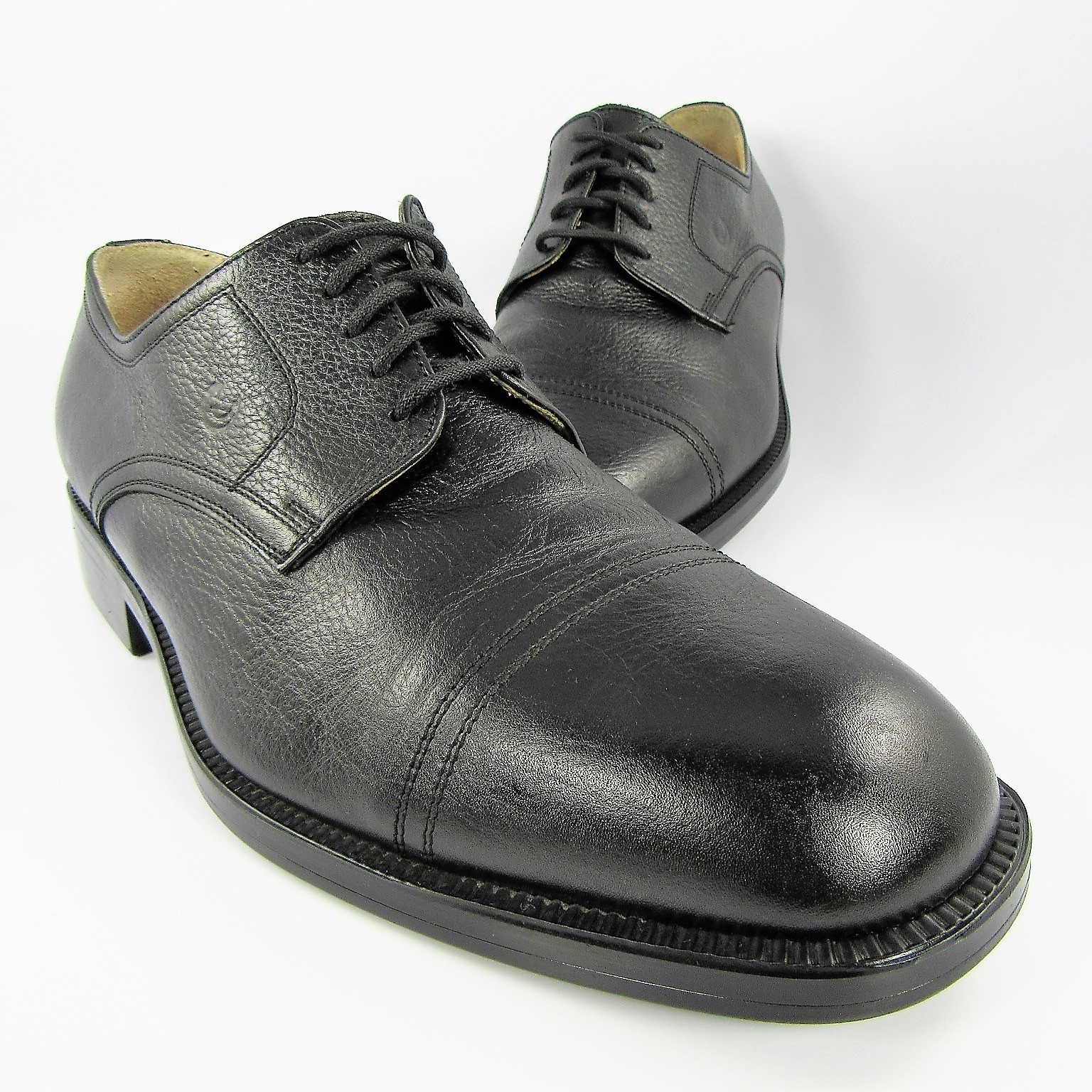 SAOLA Claude Magg Valleverde Aria Oxfords Uomo Taglia 10M (EU 43) Pelle Nera Cap Toe