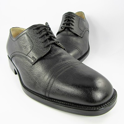 Claude Magg Valleverde Aria Oxfords Mens Size 10M (EU 43) Black Leather Cap-Toe