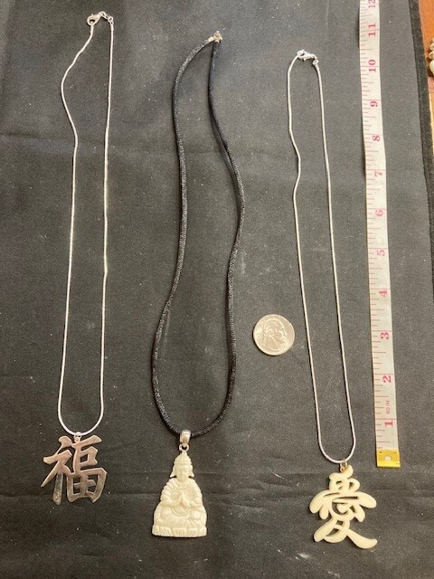 Very Cool Trio of Chinese Assorted Necklaces From My Film Collection.