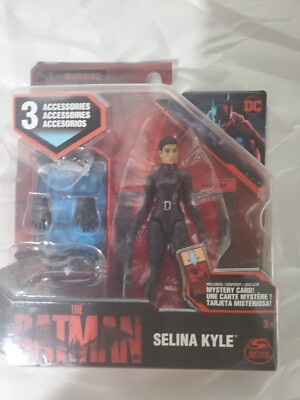 2022 Spin Master DC The Batman Selina Kyle Catwoman 4'' Mystery Card