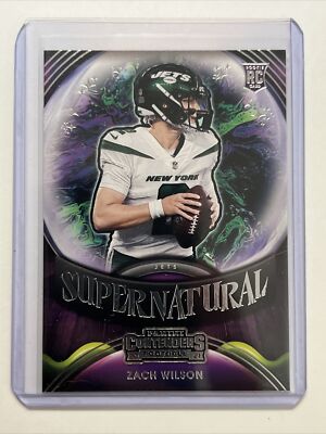 ZACH WILSON 2021 Panini Contenders RC SUPERNATURAL #SN-ZWI New York Jets