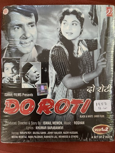 Do Roti 1957 B W VCD Bollywood Hindi Movie Balraj Sahani/Nirupa Roy Old ...