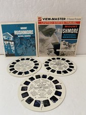 VIEW-MASTER vintage SET of 3 REELS Mount Rushmore South Dakota GAF Packet A 487