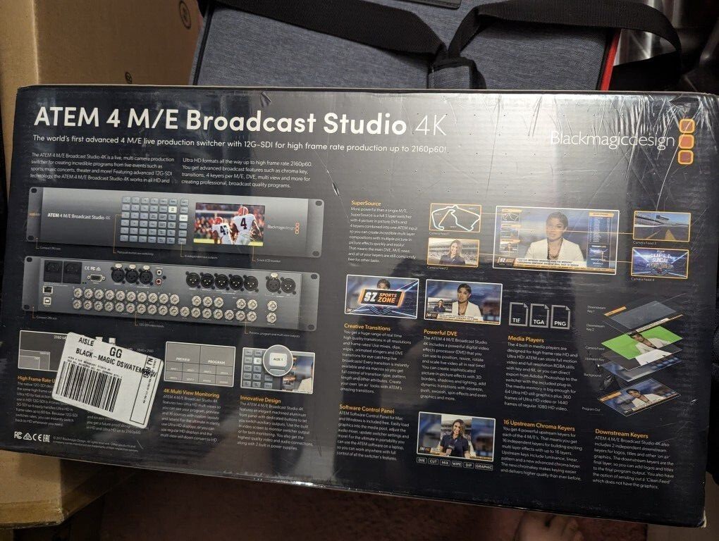 Blackmagic Design SWATEMRRW4ME4K Atem 4 M/e 4k Broadcast Studio