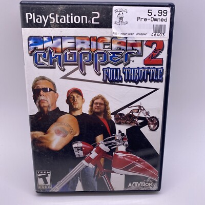 American Chopper 2: Full Throttle (Sony PlayStation 2, 2005) Tested And Working