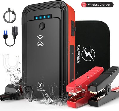 FLYLINKTECH 18000 Car Jump Starter Battery Peak Portable Charger Booster + Case 