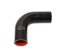 Universal 4-Ply Reinforced 1.5" ID 90 Degree Elbow Silicone Hose Coupler Black