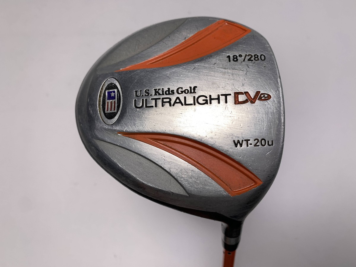 U.S. Kids Ultralight Wt-20u Orange Driver & Hybrid Set 18* 29* 51