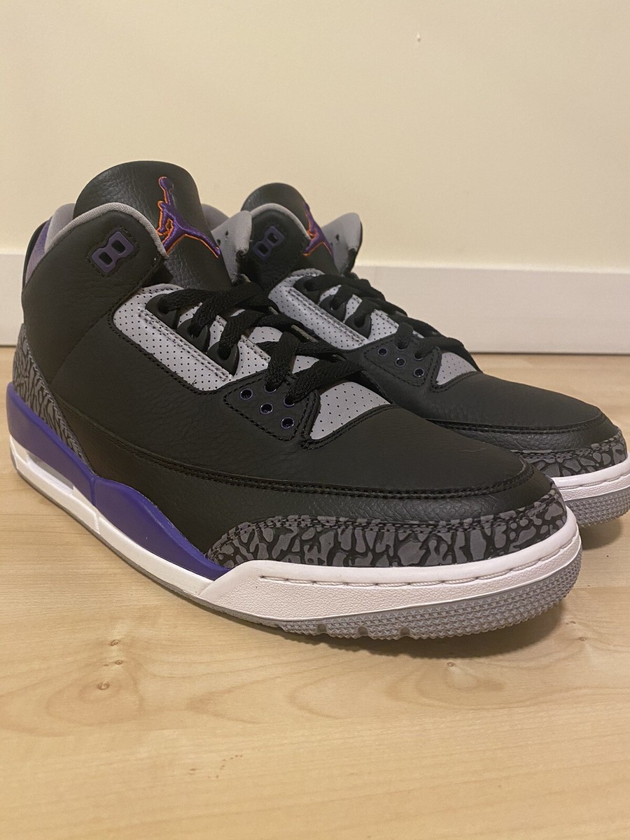 Nike Air Jordan 3 Retro Court Purple Sz 12 CT8532-050