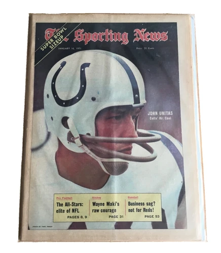 Johnny Unitas 1971 Vintage Sports Publications