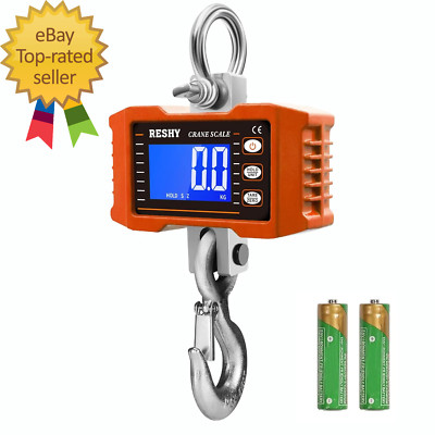 Digital Crane Scale 2200Lb/1000Kg Digital Hanging Scale Industrial Heavy Duty Cr