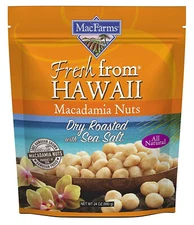 2 Bags MacFarms Macadamia Nuts Dry Roasted with Sea Salt 24Oz Sealed Exp. 2026