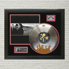 U2 - The Joshua Tree laser etched limited edition silver framed display