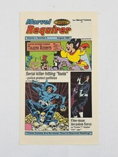 Vintage 1990 Marvel Requirer #6 Punisher Foolkiller Mighty Mouse Promo Flyer
