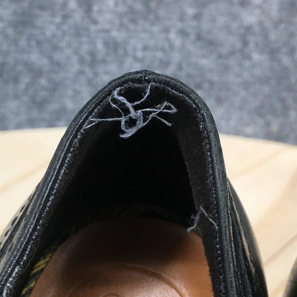 Botas Etienne Aigner Mujer 7.5 Punta de Ala Botines Tacón Informales Cuero Negro Foto 3 de 4