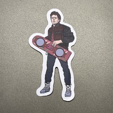 Back To The Future Marty McFly With Hoverboard 2.75x1.5 Inch
