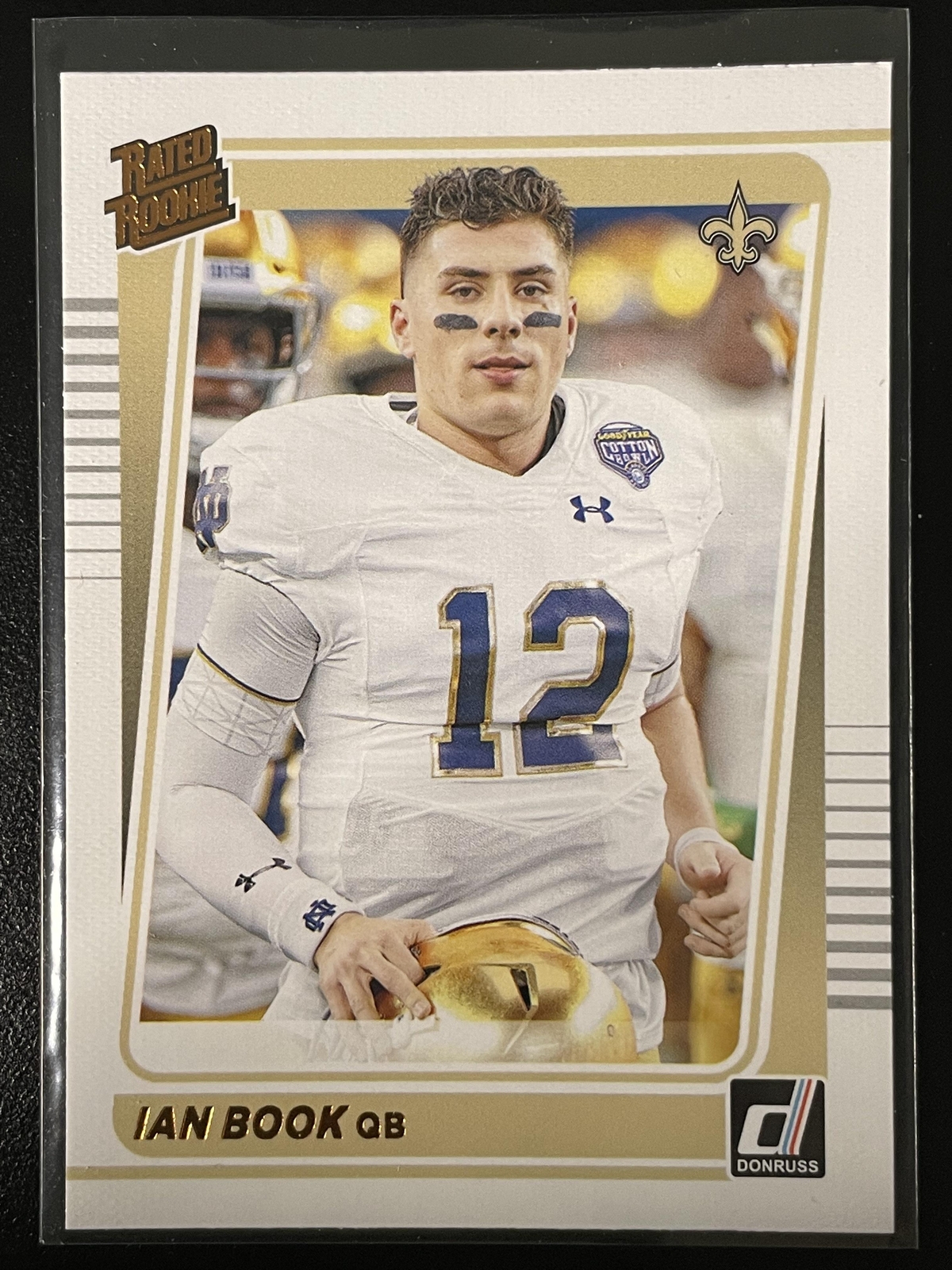 2021 Donruss #269 Ian Book Rated Rookies Portrait RC New Orleans Saints