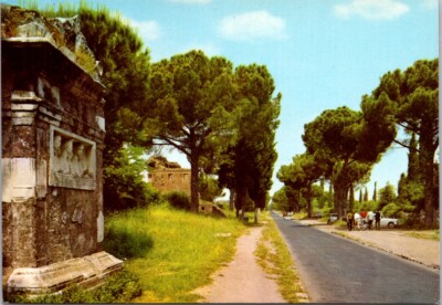 Vintage Postcard Appia Antica Street Rome Italy Unposted
