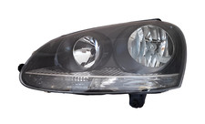 Passend für VW Golf 5 Front Scheinwerfer Schwarz Links Stellmotor Halogen