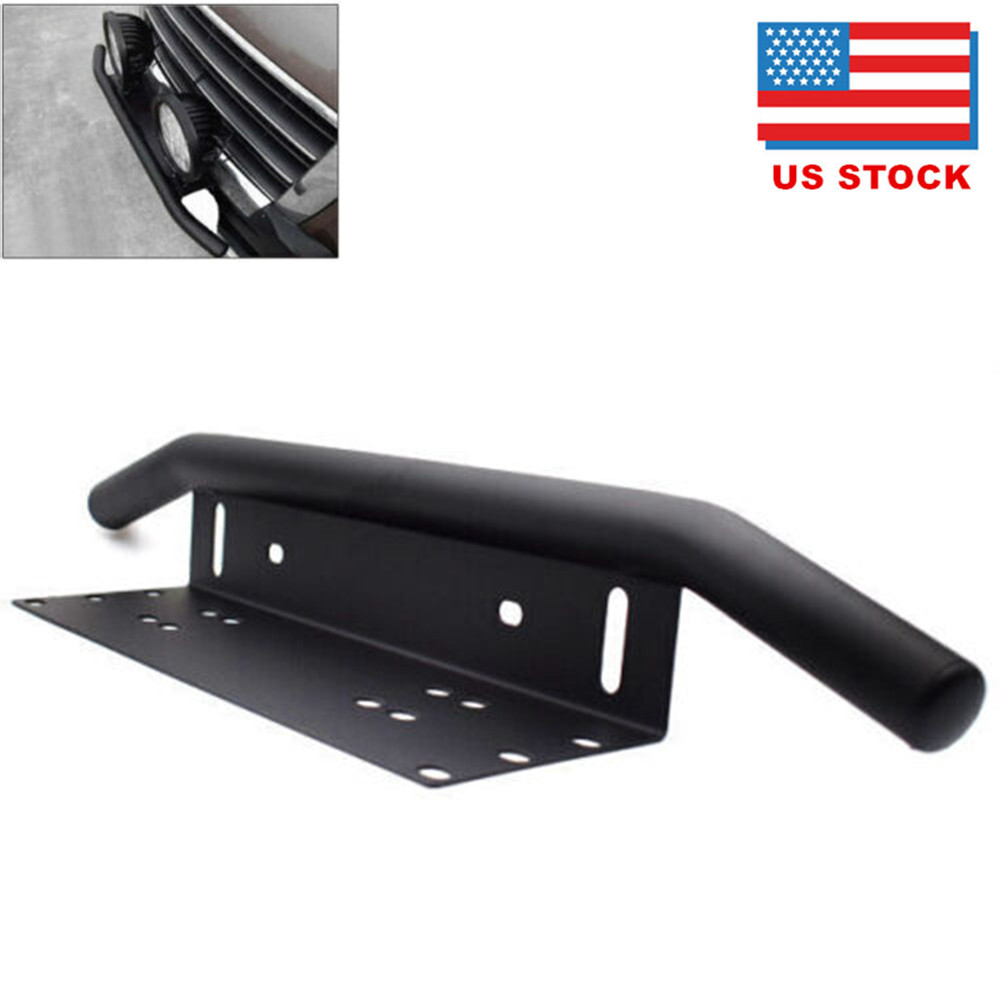 Heavy Duty Car Offroad SUV Bumper License Plate Mounting Bracket LED Fog Light