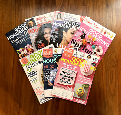 Lot of 7 GOOD HOUSEKEEPING Magazine 2017-19 Michelle Obama Dr Oz JamieLee Curtis