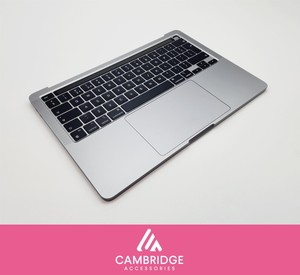 Apple MacBook Pro 13" A2338 M2 2022 Handauflage Cover UK Tastatur Grau Grade B