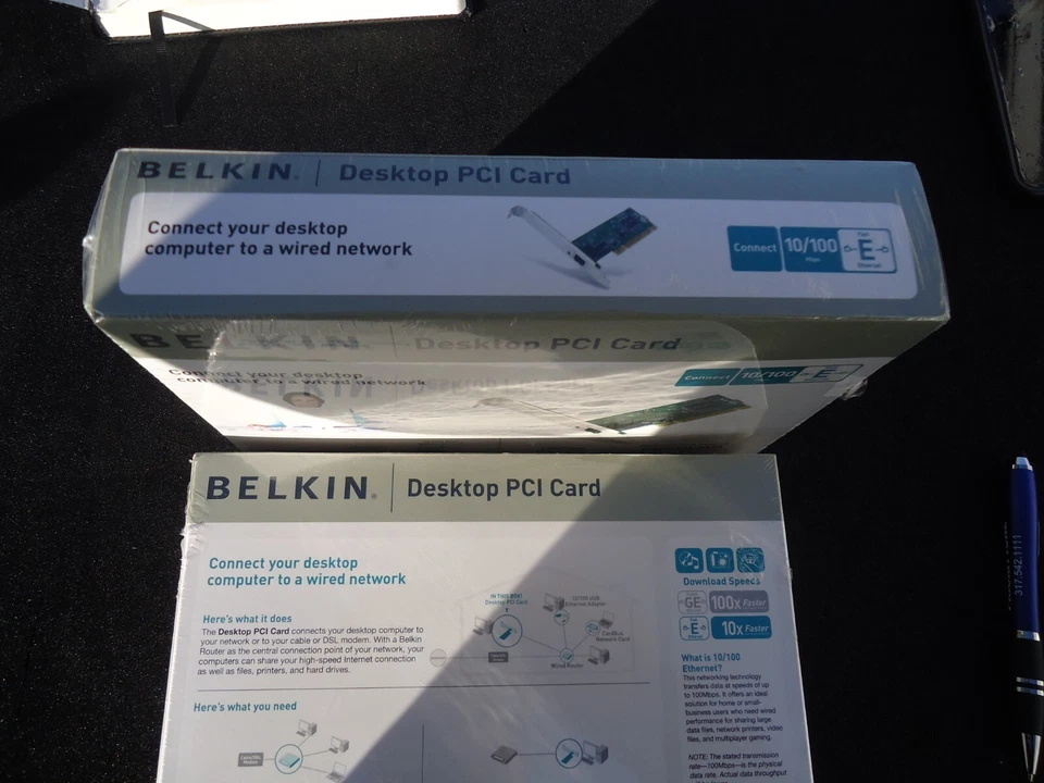 2 New Belkin Desktop PCI Card ver.2000 10/100 Mbps. Made in China. (C2) - Image 4 of 4